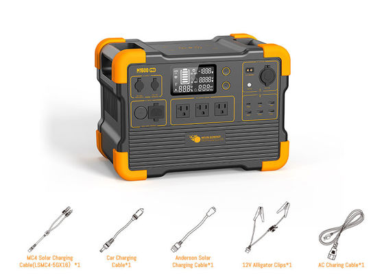 Giá tốt. Máy phát điện năng lượng mặt trời UPS 2000W với Màn hình LCD hiển thị thời gian thực, Nhiều nguồn đầu vào và Sạc điện thoại không dây trực tuyến