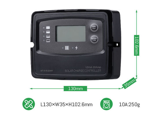 20A 12V 24V Smart PWM Digital Solar Charge Controller cho pin mặt trời LiFePO4