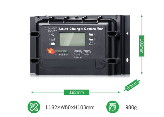 Giá tốt. 12V 24V 60A Máy điều chỉnh hệ thống năng lượng mặt trời kỹ thuật số hạng nặng với công suất PV tối đa 2280W trực tuyến