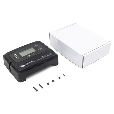 Bộ điều khiển sạc năng lượng mặt trời kỹ thuật số màu đen 15A Bộ điều chỉnh năng lượng mặt trời thông minh cho pin lithium