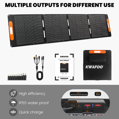 chất lượng IP65 200W Panel mặt trời gấp di động cho xe ô tô 12V pin nhà máy sản xuất