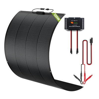 Giá tốt. 100W 120W trọng lượng nhẹ rv pin mặt trời bộ cho hệ thống 12 volt cho xe hơi với IP65 chống nước bộ điều khiển sạc thông minh cho cả axit chì và pin lithium trực tuyến